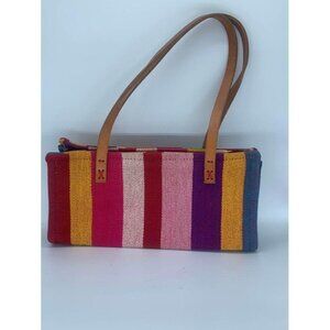 Vintage Mena NY Handmade Multicolor Purse